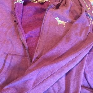 Purple and Holographic PINK Sweatsuit